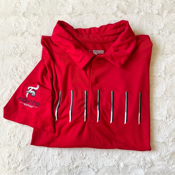 Reading Fightin Phils Polo Shirt Mens 2XL Red Under Armour Heatgear MLB *READ* - Picture 1 of 14